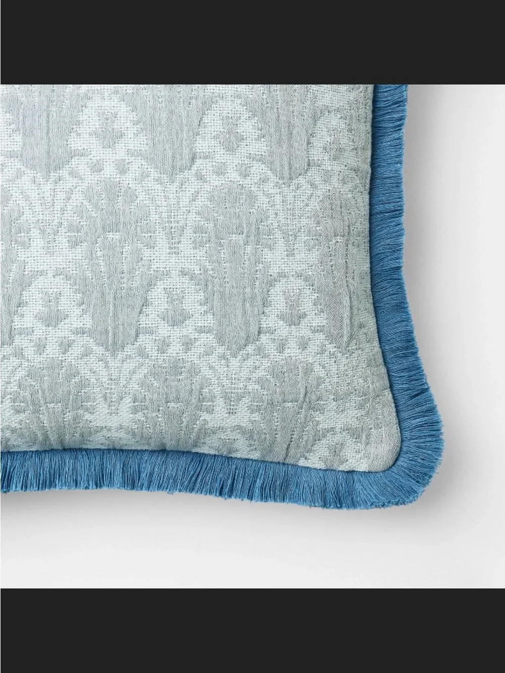 Woven Shell Block with Fringe Edge Lumbar Throw Pillow from Threshold™ designed